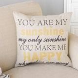 You Are My Sunshine Lyric Pillow Cover