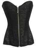 Zippered Lacy Lingerie Corset - Theone Apparel