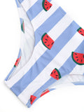 Adorable Watermelon Striped Bikini Set - THEONE APPAREL