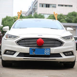 Antlers and Red Nose Car Decorations - THEONE APPAREL