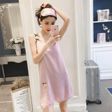 Berry Applique Sleep Dress with Mask - THEONE APPAREL