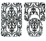 Black and White Print Bath Mat Sets - THEONE APPAREL