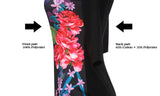 Black Floral Graphic Sheath Dress - THEONE APPAREL