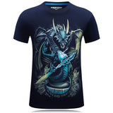 Blue Dragon Warrior Graphic Shirt - THEONE APPAREL