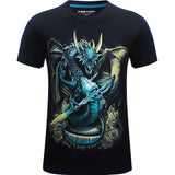 Blue Dragon Warrior Graphic Shirt - THEONE APPAREL