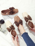 Bow Flop Round Toe Ballet Flats - THEONE APPAREL
