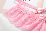 Bows and Ruffles Crotchless Panty - THEONE APPAREL