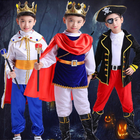 Boy's Full Set King Costume for Halloween Party - THEONE APPAREL