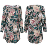 Casual Fit Floral Print Sweater - THEONE APPAREL