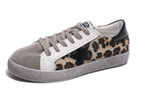 Cheetah Star Suede Sneaker Shoes - THEONE APPAREL